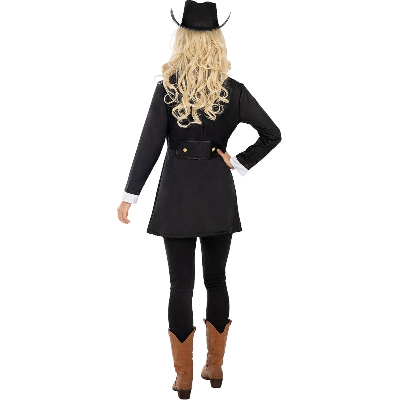 Disfraz de Sheriff para mujer Espalda