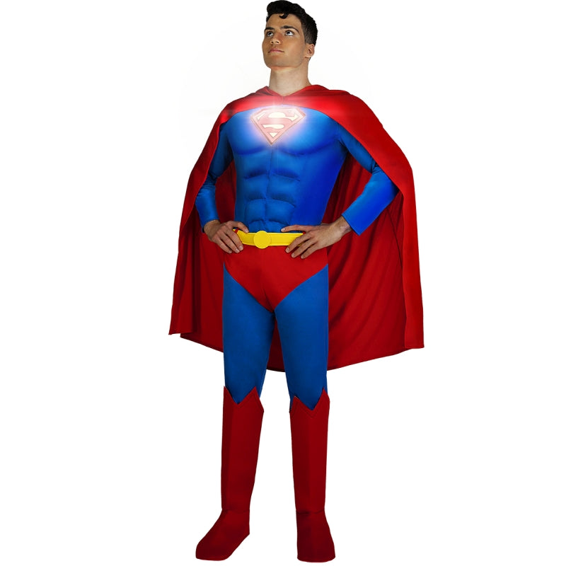 Disfraz de Superman Lights On para hombre Luz