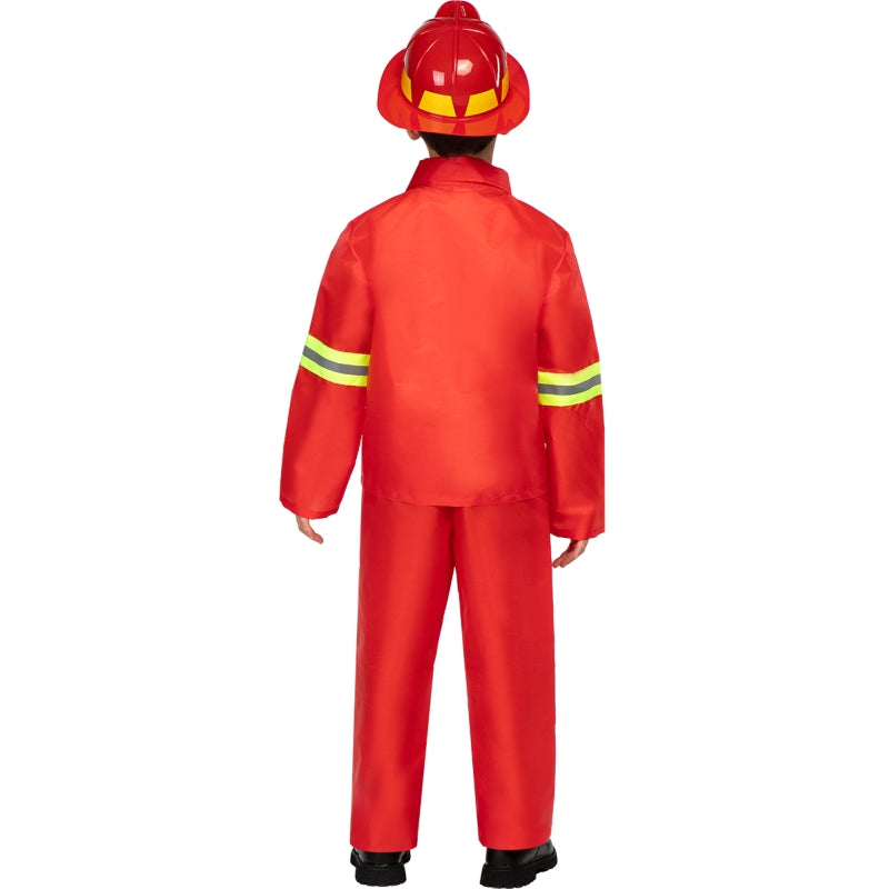 Disfraz de Bombero Unisex infantil Espalda