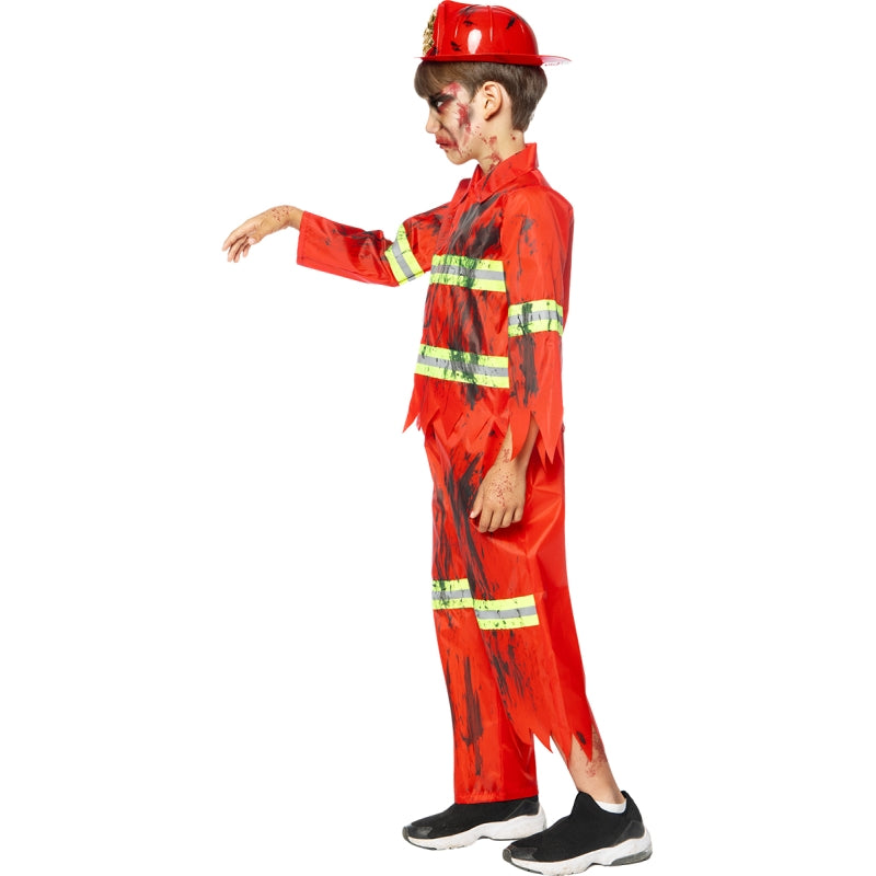 Disfraz de Bombero Zombie para niño Perfil