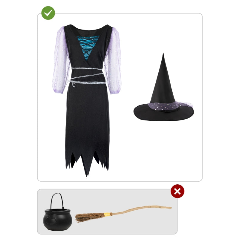 Disfraz de Bruja Clásica para mujer Contenido