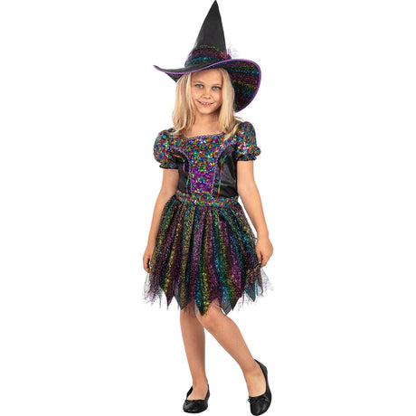 Disfraz de Brujita Colores para niña Bis