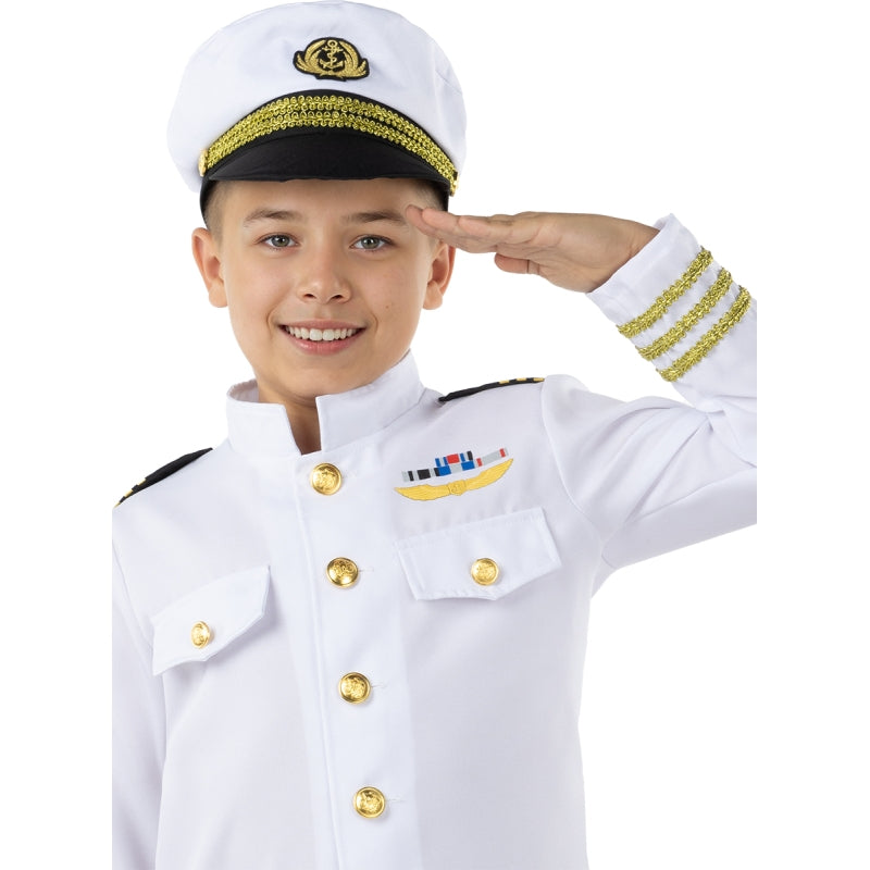 Disfraz de Capitán de la Marina para niño Detalle