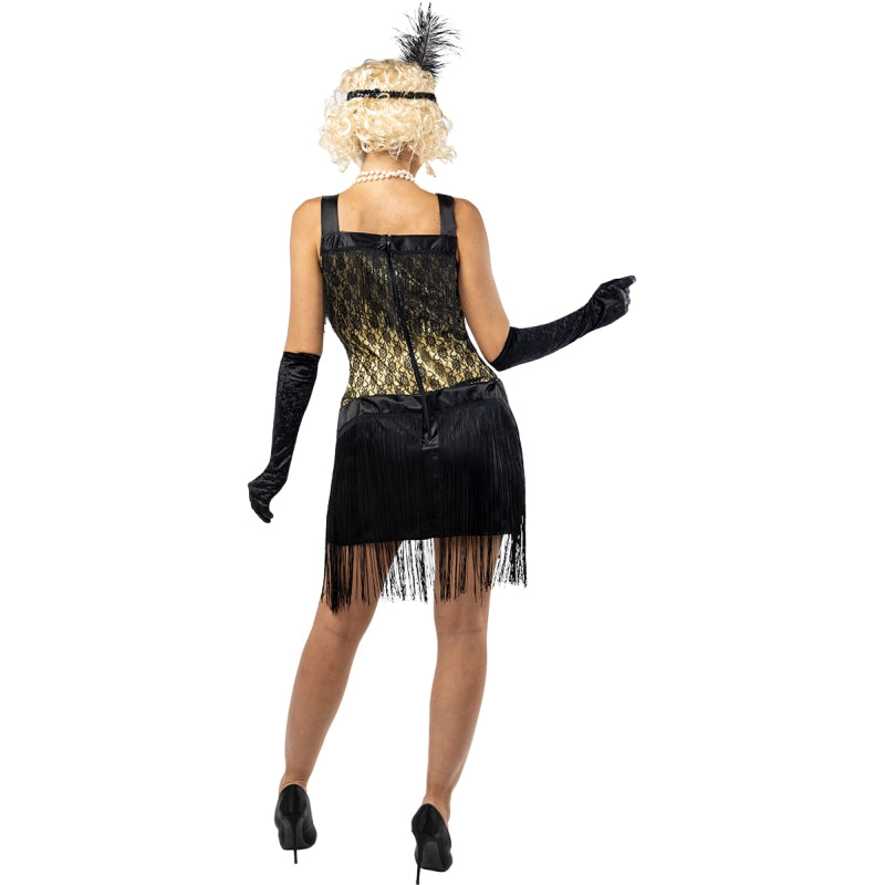 Disfraz de los Años 20 para mujer Espalda