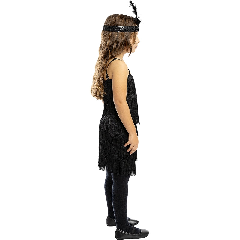 Disfraz de Charlestón Negro para niña Perfil