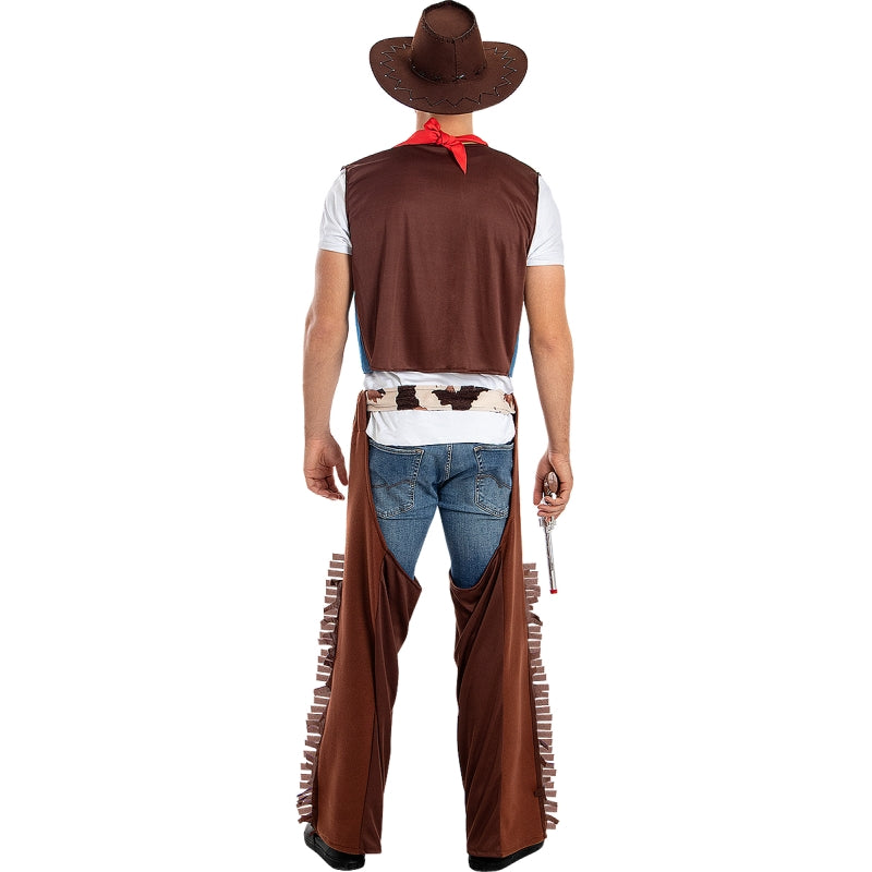 Disfraz de Cowboy para hombre Espalda