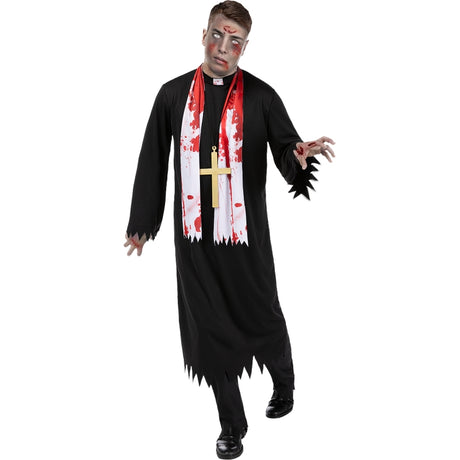 Disfraz de Párroco de ultratumba para hombre Bis