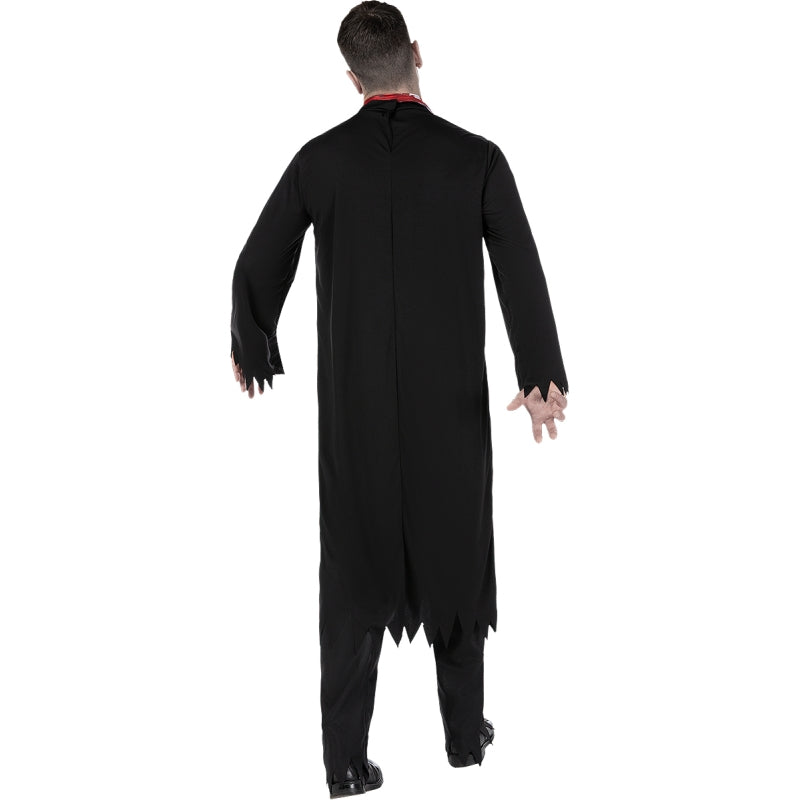 Disfraz de Párroco de ultratumba para hombre Espalda