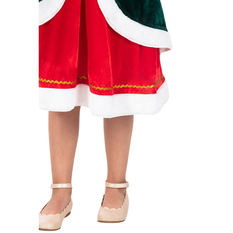 Disfraz de Elfa Navidad Deluxe para niña Detalle Bis