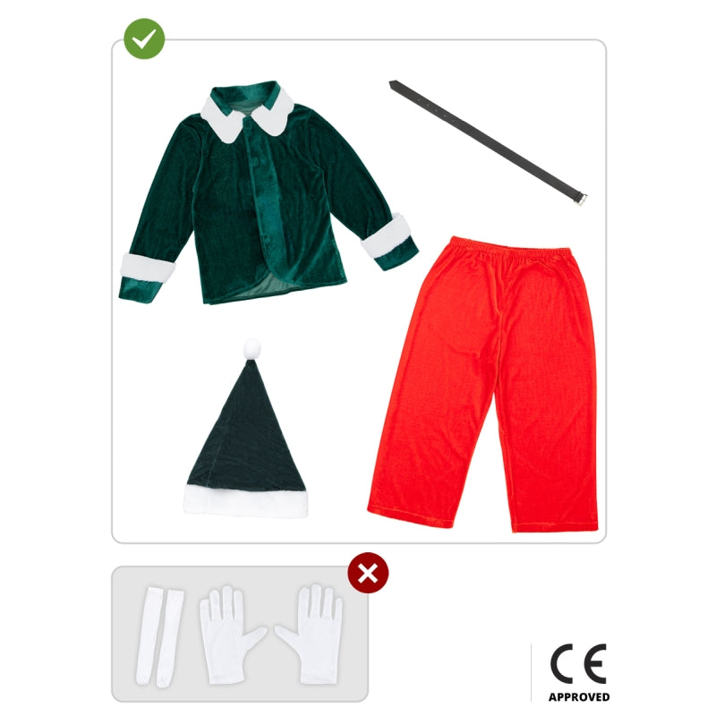 Disfraz de Elfo Navidad Deluxe para niño Contenido