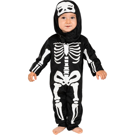 Disfraz de Esqueleto Tenebroso para bebé Bis