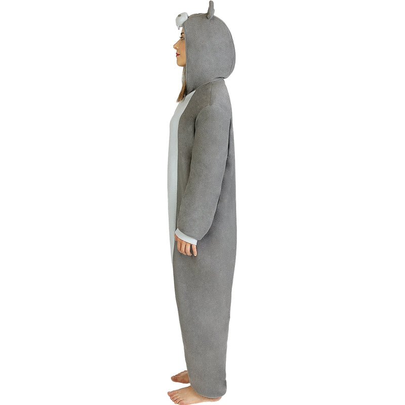 Disfraz de Pijama Hipopótamo Onesie adulto unisex Perfil