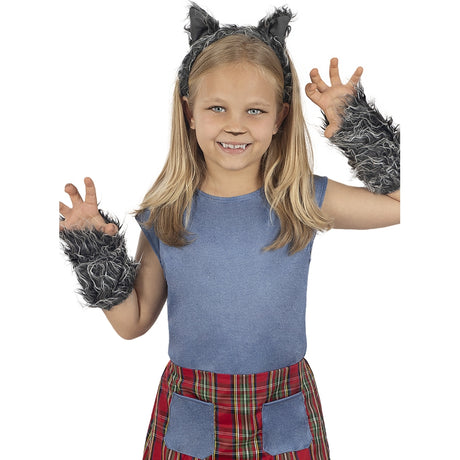 Disfraz de Mujer Loba para niña Bis