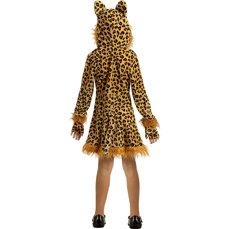 Disfraz de Leopardo para niña Espalda