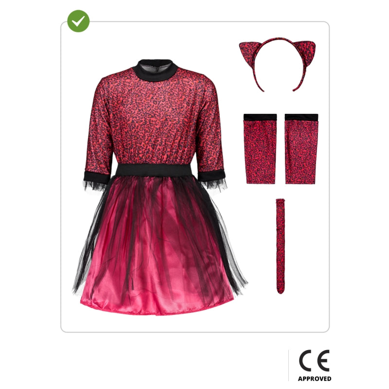 Disfraz de Leopardo Rosa para niña Contenido