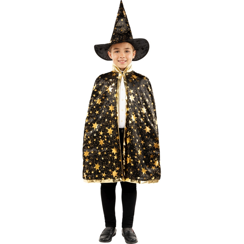 Disfraz de Mago con Estrellas para niño Bis