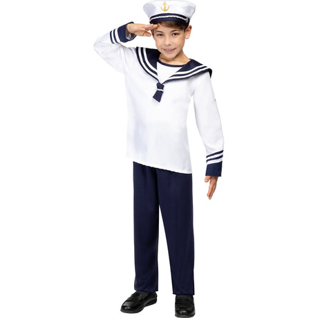 Disfraz de Marinero Azul para niño
