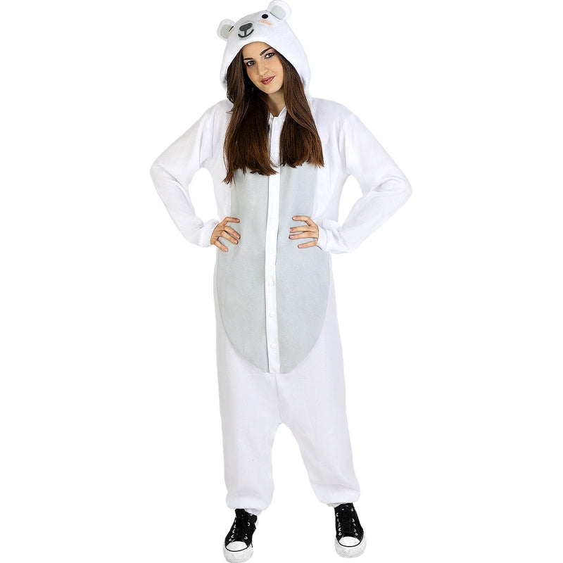 Disfraz de Pijama Oso Polar Onesie adulto unisex