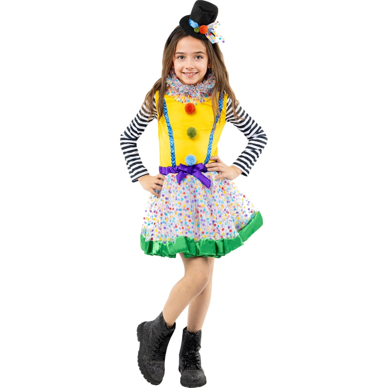 Disfraz de Payasa Deluxe con tul para niña Bis 2