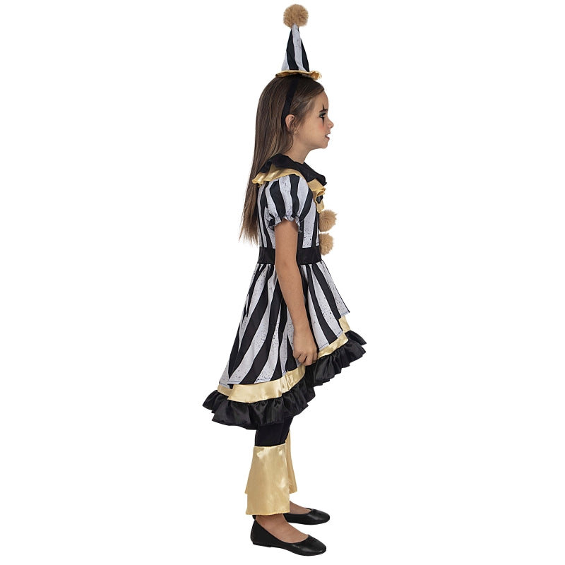 Disfraz de Payasa Terrorífica Deluxe para niña Perfil