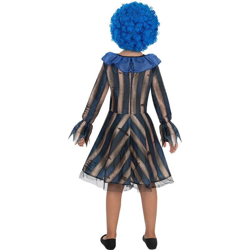 Disfraz de Payasa terrorífica para niña Espalda