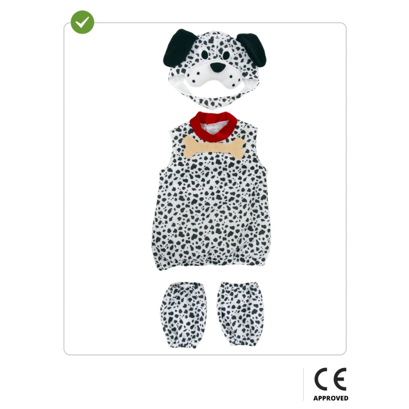 Disfraz de Perro Dálmata con hueso para bebé Contenido