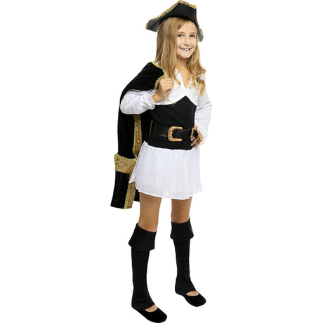 Disfraz de Pirata deluxe Colonial Collection para niña Bis