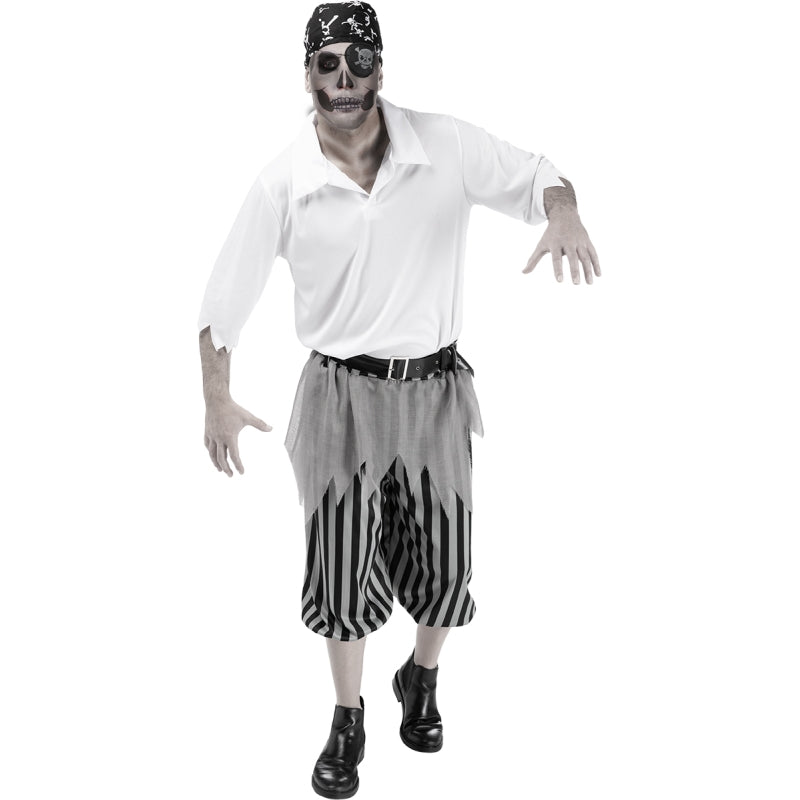 Disfraz de Pirata Zombie para hombre Bis
