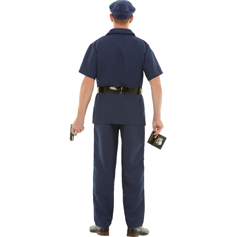 Disfraz de Policía para hombre Espalda