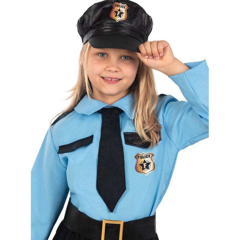 Disfraz de Policía Americana para niña Detalle