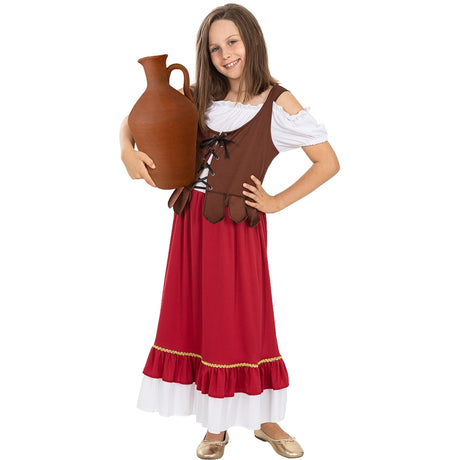 Disfraz de Tabernera Medieval clásica para niña