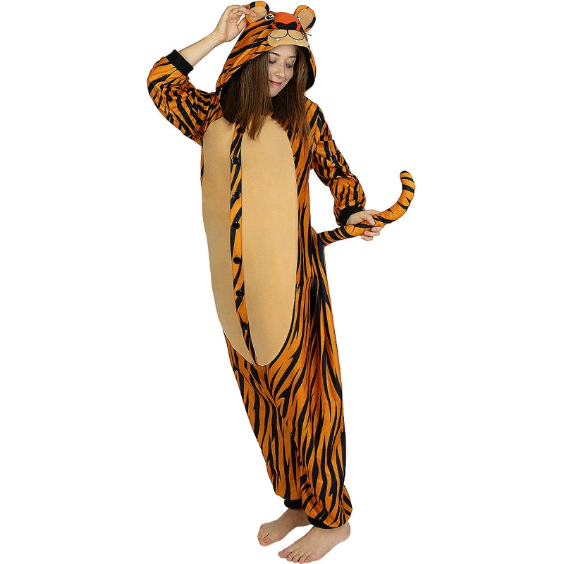 Disfraz de Pijama Tigre Onesie adulto unisex Perfil