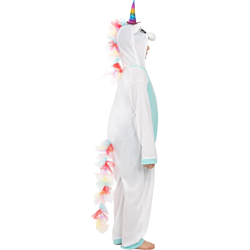 Disfraz de Unicornio Azul Onesie infantil Perfil