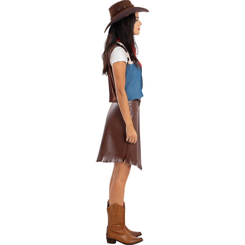 Disfraz de Vaquera para mujer Perfil