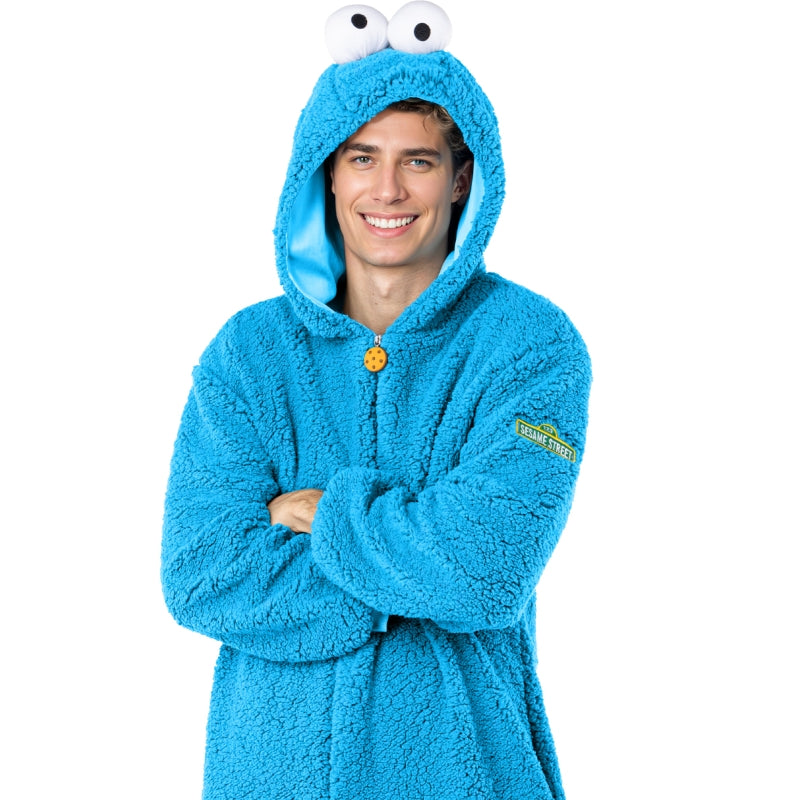 Disfraz de Monstruo de las Galletas de Barrio Sésamo adulto unisex Detalle