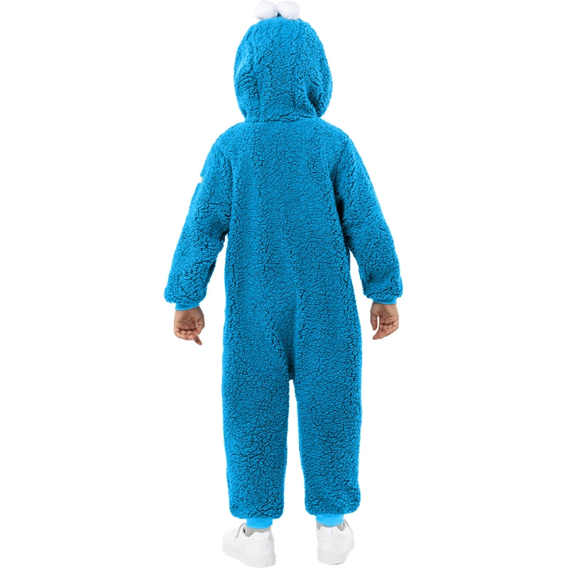 Disfraz de Monstruo de las Galletas de Barrio Sésamo infantil Espalda