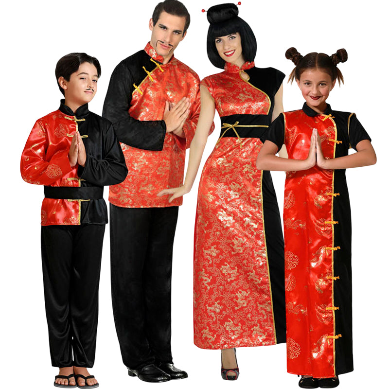 Disfraces de Chinos para Grupos y Familias