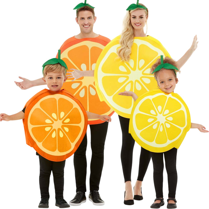 Disfraces Cítricos para grupos y familias