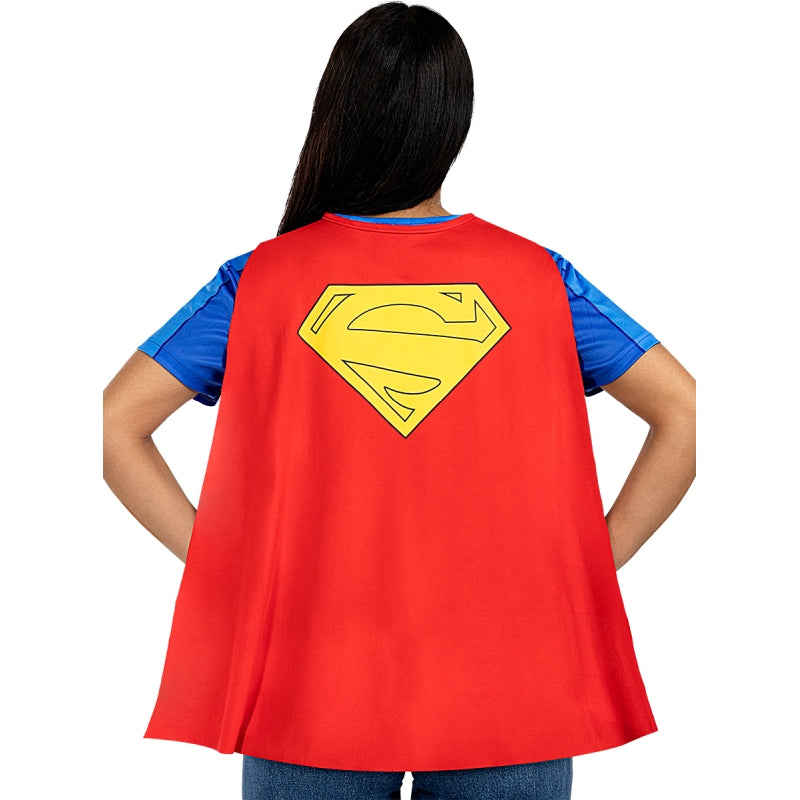 Disfraz de Camiseta con Capa Supergirl para mujer Espalda