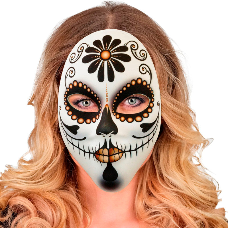 Máscara Tela Señora Día de los muertos