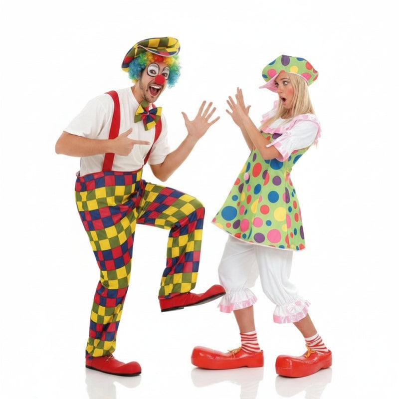 Costumi di coppia Pagliacci a buon mercato
