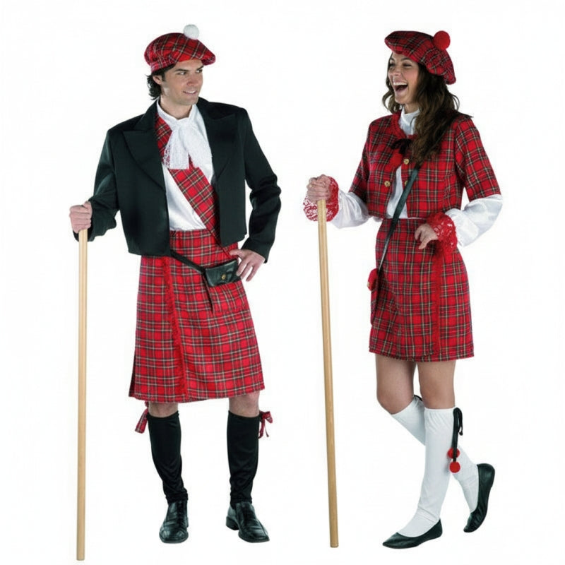Costumi di coppia Scozzesi di Lusso