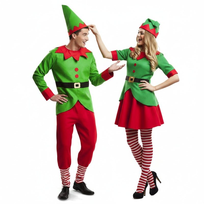 Costumi di coppia Elfi Babbo Natale