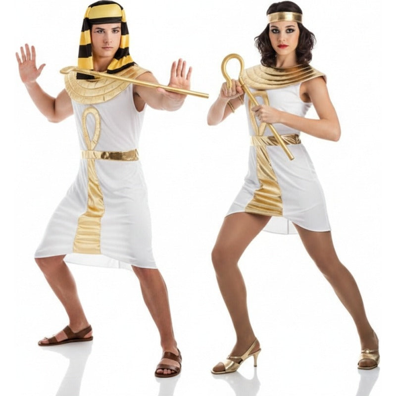 Costumi di coppia egiziani d'oro