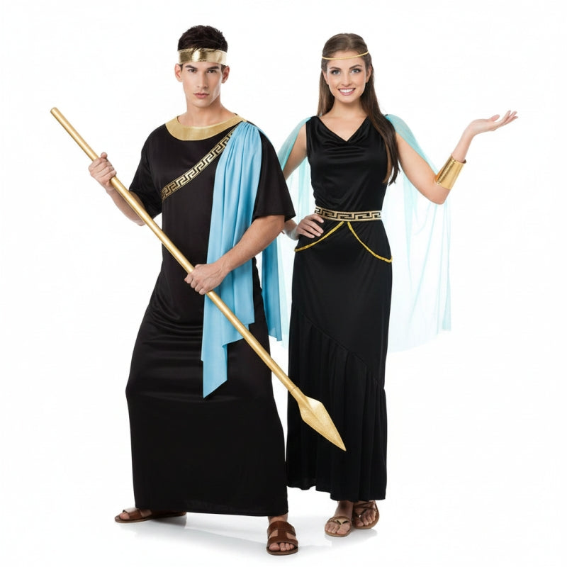 Costumi di coppia greci neri