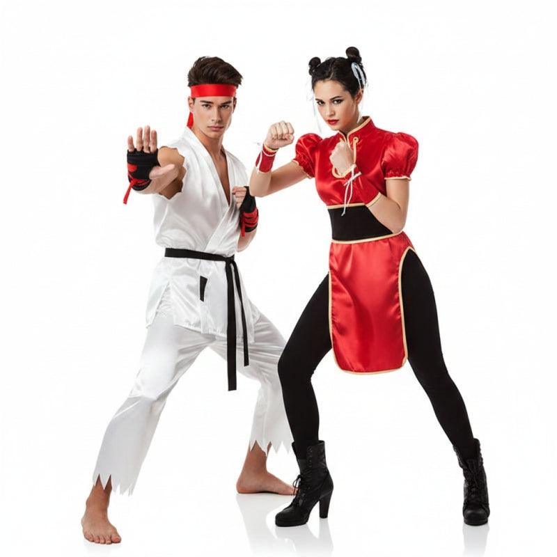 Costumi di coppia Lottatori Street Fighter