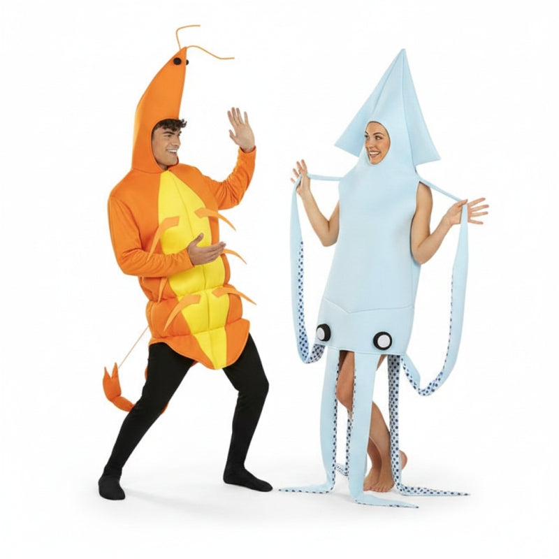 Costumi di coppia Gamberetto e Calamaro