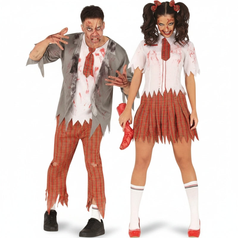 Costumi di coppia Studenti Zombie