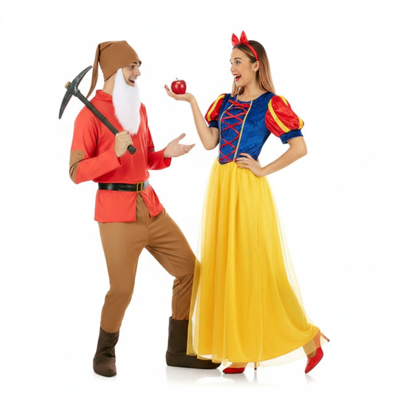 Costumi di coppia Nano Ehi-Ho e Biancaneve