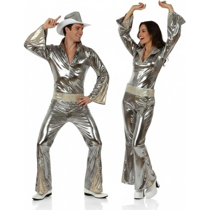 Costumi di coppia discoteca argento